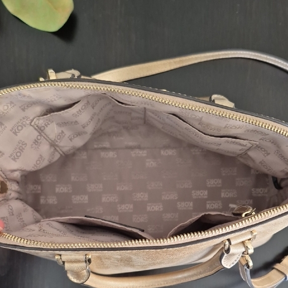 Michael Kors Metallic Gold Shoulder Bag main image 2